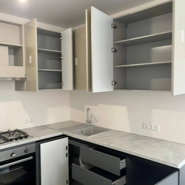 Угловая кухня Лайт Смоук
